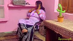 Painful sex of Indian beauty in the office backroom