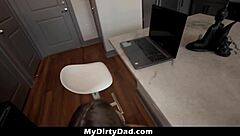 stepdad fucks horny stepdaughter mila taylor doggystyle after catching her