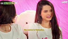 popertane licks naughty young pussy on tv