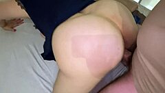 stepmom poses with big ass in homemade frame