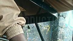 African Teen Slut Flashes Up Skirt in Park