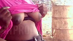 African Teen Slut Flashes Up Skirt in Park