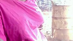 African Teen Slut Flashes Up Skirt in Park