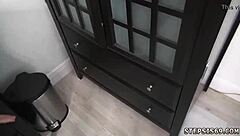 Horny Ally's First Blowjob!