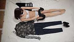 Amateur Striptease Fetish with Underwear and Clothes Ripped