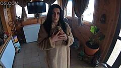 Cheating wife dances and plays with husband's friend while he's away