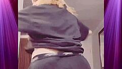 Booty Shaking in Boyfriend's Clothes