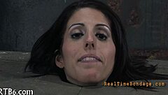 Intense facial punishment for the enchanting chick