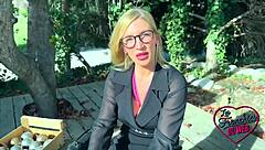 Irina Boldly Plays With Cock Using Her Big Tits