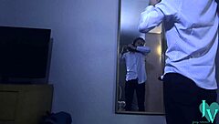 Blonde with long hair and tattoo loves from afar