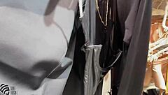 sneaky solo play in store's changing room