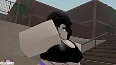 Emo Girl Flashes Tits in Skatepark Then Rides