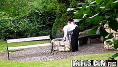 nomi malone spied in backyard threesome with milf and slave