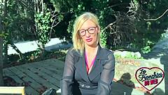 Irina Boldly Plays With Cock Using Her Big Tits