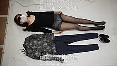 Amateur Striptease Fetish with Underwear and Clothes Ripped