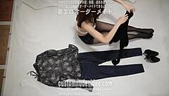 Amateur Striptease Fetish with Underwear and Clothes Ripped