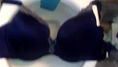 Bold step sister with 40dd bras and panties gets intense cumshot in bold action.