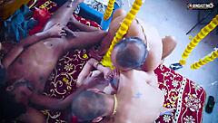 Besi Indian Bride's First Suhagarat Gangbang With Four Husbands Full Movie