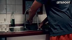 Handyman offers his services to a teen with a naughty offer - LetsDoIt