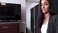 Latina teen rewarded with family sex after good grades