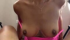 Petite Blonde's Sloppy Blowjob On Big Black Cock Feels Intense