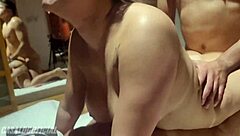 Intense home sex with husband's friend in motel leading to dp.