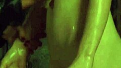 Bound big boobs lesbian slave washed and touched by dom mistress