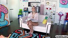 I got a creampie as a nympho busty teen