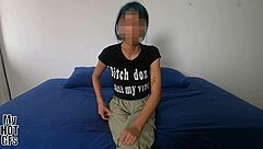 An attractive young woman undergoes a surprising experience