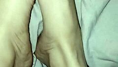 gretala shows her bare natural feet without polish in fetish scene