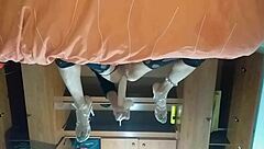 latina trans riding her new toy deep in her ass