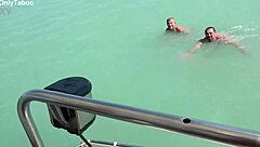 A man has a rough anal sex on the boat trip