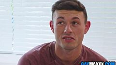 gay roommate proves his worth with blowjob and rimjob in dorm