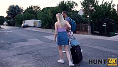 Hunt4K guy watches girlfriend get drilled for cash