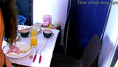 I licked her pussy for hot breakfast, then she blew me to creampie orgasm