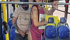 Student Gets Fucked By Old Man On Public Bus