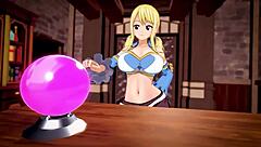 Lucy gets impregnated! Huge tits bouncing!