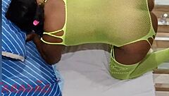 A black and delicious woman moaning on the cock