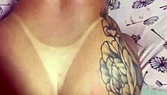 The husband's dick is being sucked by the whore wife