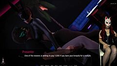 kate 27 in college cosplay game with ripped clothes outdoor