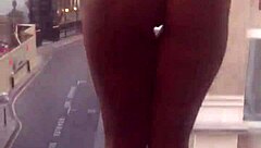 Intensely cumming in public for neighbors to watch at hotel