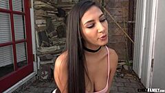 A hot camwhore Gianna Dior got fucked by her stepbro for a vlog
