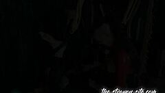 Stretched to the max in latex bondage