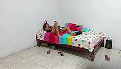 A guy left for a cuckolder and masturbated with her
