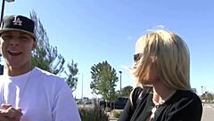 diana doll, blonde slut, boldly handles giant cock in blowjob and masturbation scene