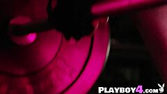 Hot milf poses totally naked for playboy