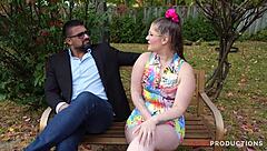 Miss Gameline gets fucked hard at the park