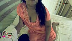 Cheating wife welcomes her husband's boss in hotel room