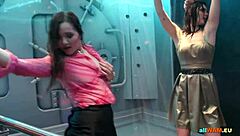 Hot Euro Babes Show Dance Moves