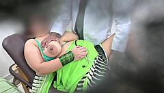 An Indian doctor is having fun with his patient bhabhi in the hospital